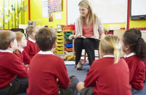 Social Inequality in Children’s School Lives, Teacher with kids